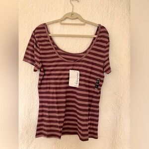 Oakley Striped Shiver Aubergine Shirt  XL NWT